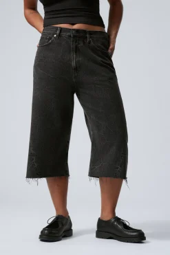 GALAXY – WEITE JEANSSHORTS MIT DREHNAHT|Weekday Best