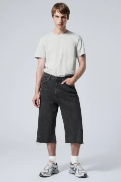 GALAXY – WEITE JEANSSHORTS MIT DREHNAHT|Weekday Best