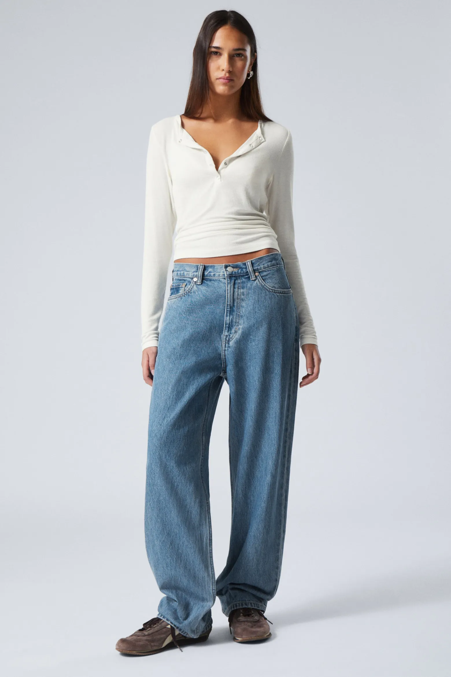 GALAXY LOOSE STRAIGHT LEG JEANS|Weekday Flash Sale