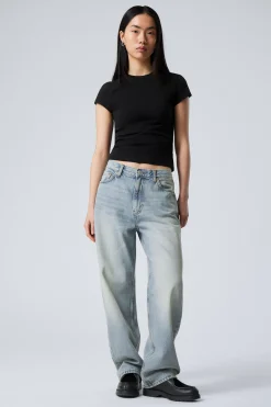 GALAXY LOOSE STRAIGHT LEG JEANS|Weekday Shop
