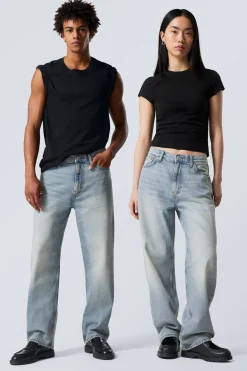 GALAXY LOOSE STRAIGHT LEG JEANS|Weekday Shop