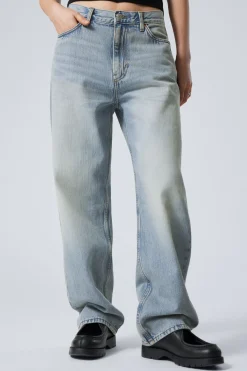 GALAXY LOOSE STRAIGHT LEG JEANS|Weekday Shop