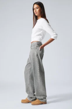 GALAXY LOOSE STRAIGHT LEG JEANS|Weekday Outlet