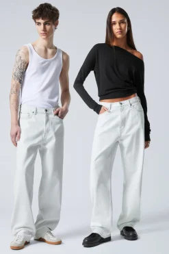 GALAXY LOOSE STRAIGHT LEG JEANS|Weekday Cheap