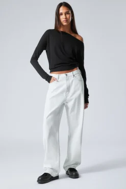 GALAXY LOOSE STRAIGHT LEG JEANS|Weekday Cheap