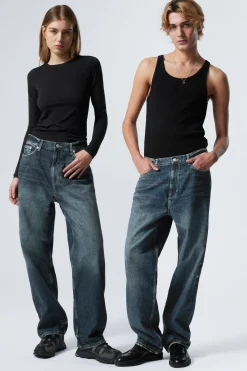 GALAXY LOOSE STRAIGHT LEG JEANS|Weekday Sale