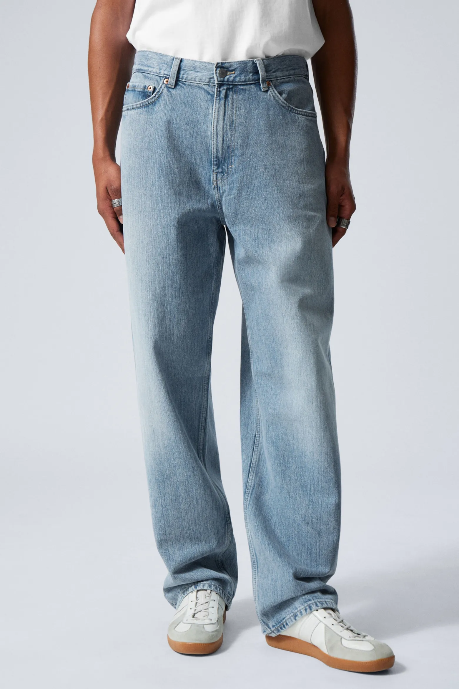 GALAXY LOOSE STRAIGHT LEG JEANS|Weekday Best Sale