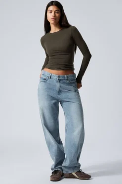 GALAXY LOOSE STRAIGHT LEG JEANS|Weekday Best Sale