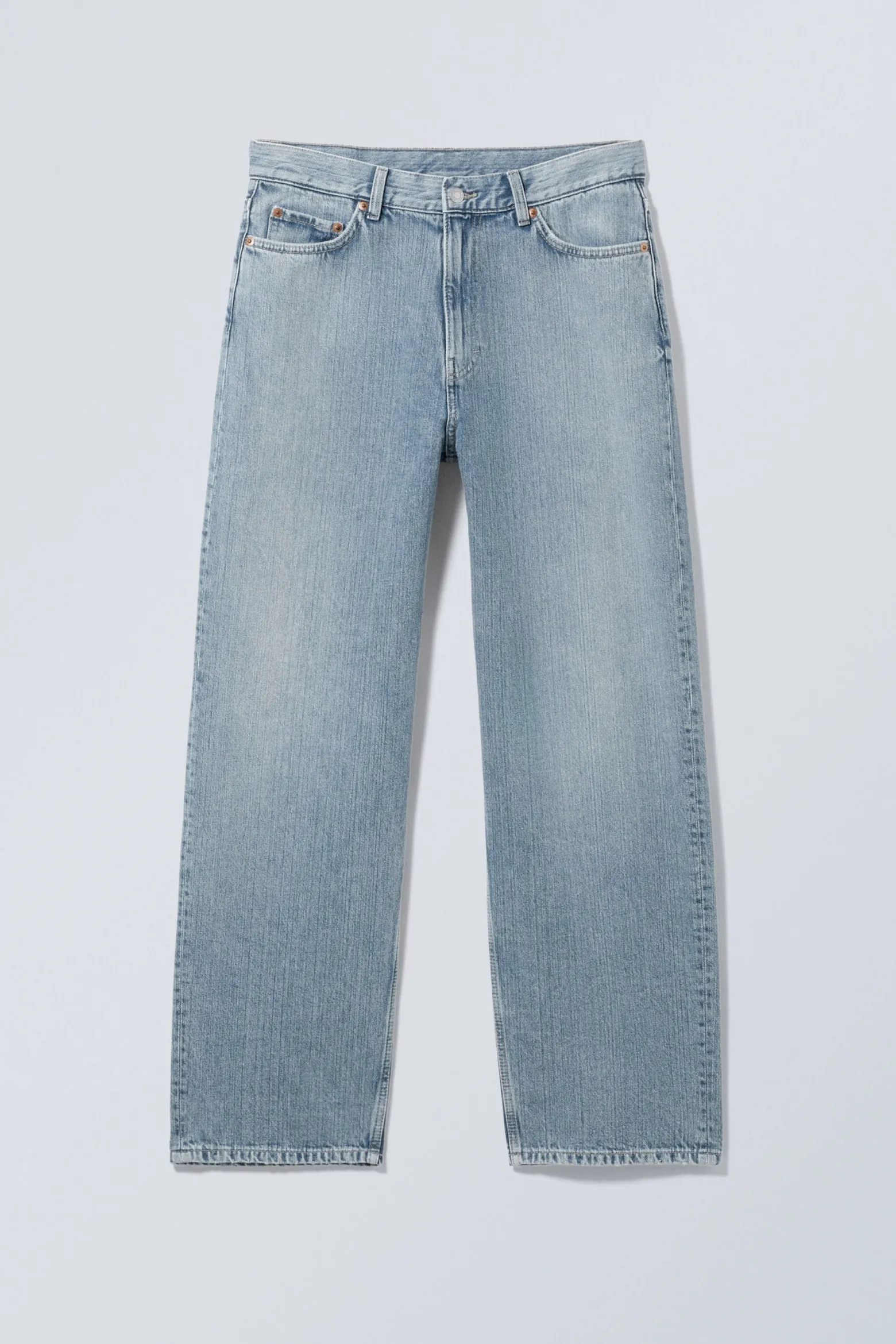 GALAXY LOOSE STRAIGHT LEG JEANS|Weekday Best Sale