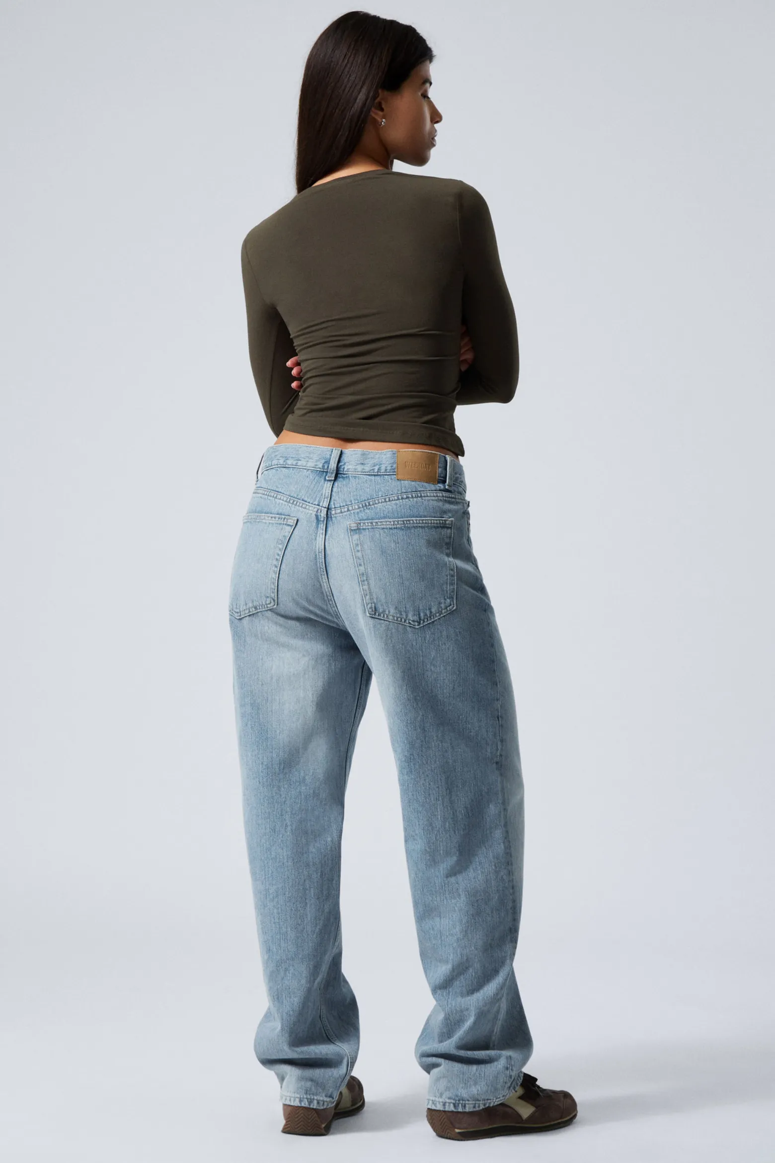 GALAXY LOOSE STRAIGHT LEG JEANS|Weekday Best Sale