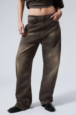 GALAXY LOOSE STRAIGHT LEG JEANS|Weekday Hot