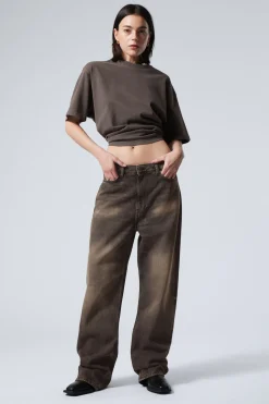 GALAXY LOOSE STRAIGHT LEG JEANS|Weekday Hot