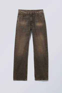 GALAXY LOOSE STRAIGHT LEG JEANS|Weekday Hot