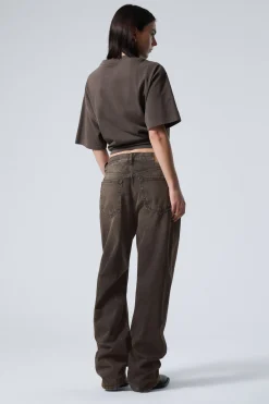 GALAXY LOOSE STRAIGHT LEG JEANS|Weekday Hot