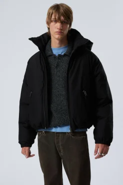 GEFÜTTERTE DAUNENJACKE MIT KAPUZE|Weekday Outlet