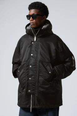 GEFÜTTERTE PARKA-JACKE AUS NYLON|Weekday Cheap