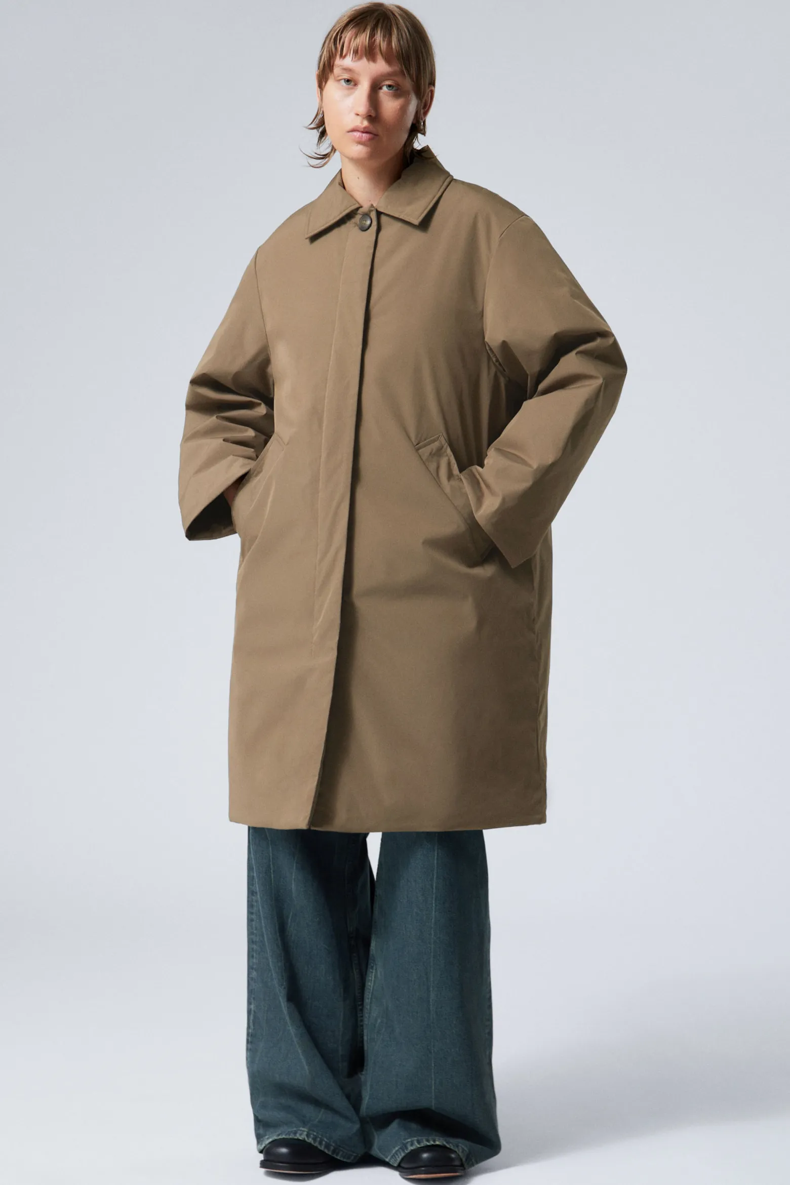 GEFÜTTERTER CAR COAT IN OVERSIZED-PASSFORM|Weekday Cheap