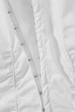 GERAFFTES POPELINE-HEMD MIT V-AUSSCHNITT|Weekday Outlet