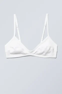 GERIPPTER BAUMWOLL-BH MIT U-AUSSCHNITT|Weekday Sale