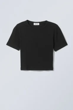 GERIPPTES MINI-CROP-TOP|Weekday Best