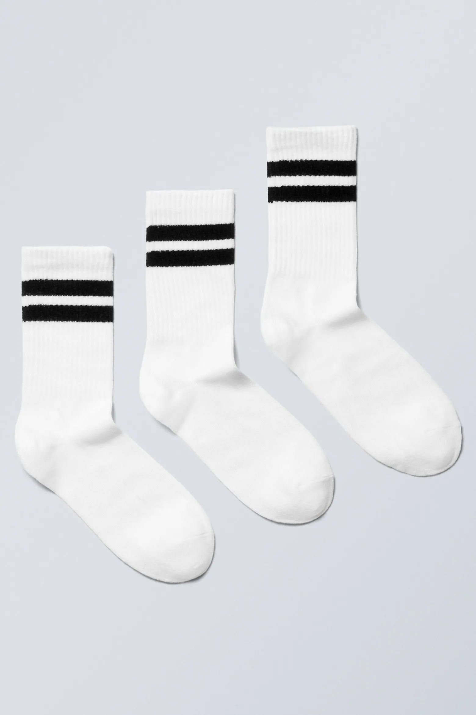 GESTREIFTE CREW-SOCKEN IM 3ER-PACK|Weekday Online