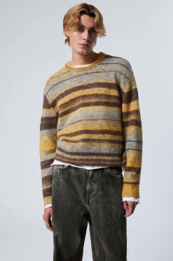 GESTREIFTER PULLOVER MIT NORMALER PASSFORM|Weekday Cheap