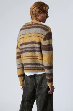 GESTREIFTER PULLOVER MIT NORMALER PASSFORM|Weekday Cheap