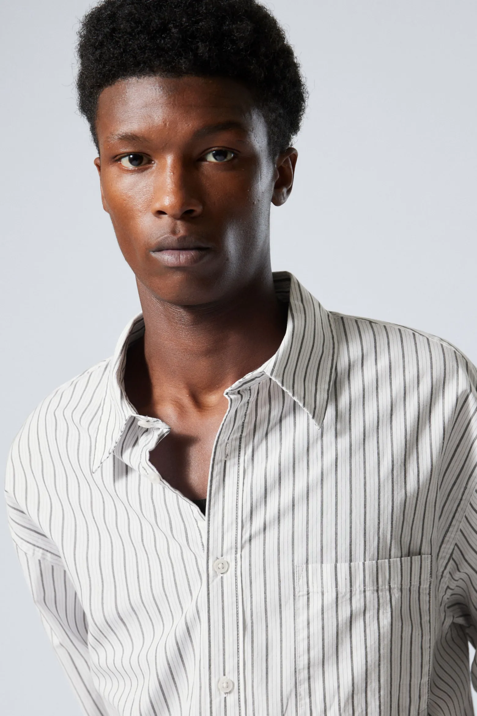 GESTREIFTES OVERSIZED-HEMD|Weekday Discount