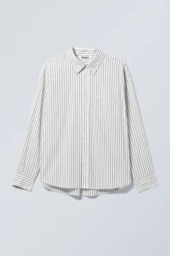 GESTREIFTES OVERSIZED-HEMD|Weekday Discount