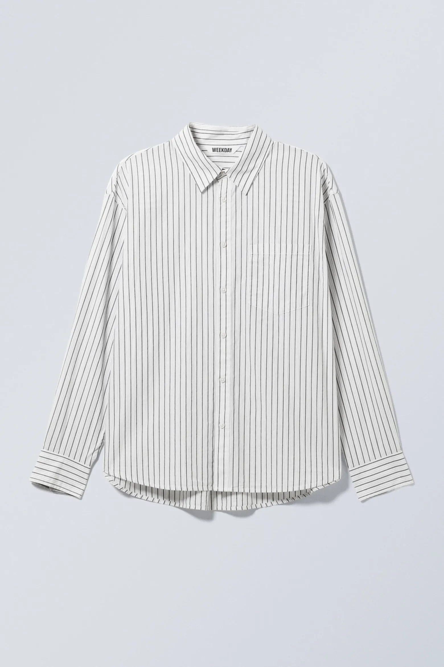 GESTREIFTES OVERSIZED-HEMD|Weekday Discount