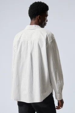 GESTREIFTES OVERSIZED-HEMD|Weekday Discount