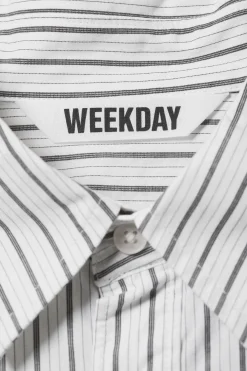 GESTREIFTES OVERSIZED-HEMD|Weekday Discount