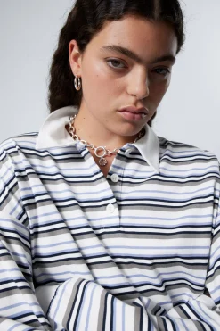 GESTREIFTES OVERSIZED-POLOSHIRT|Weekday Store