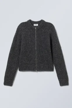 GESTRICKTER ZIP-CARDIGAN MIT SCHMALER PASSFORM|Weekday Flash Sale