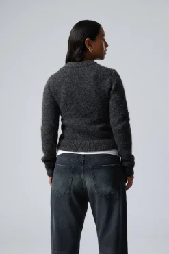 GESTRICKTER ZIP-CARDIGAN MIT SCHMALER PASSFORM|Weekday Flash Sale