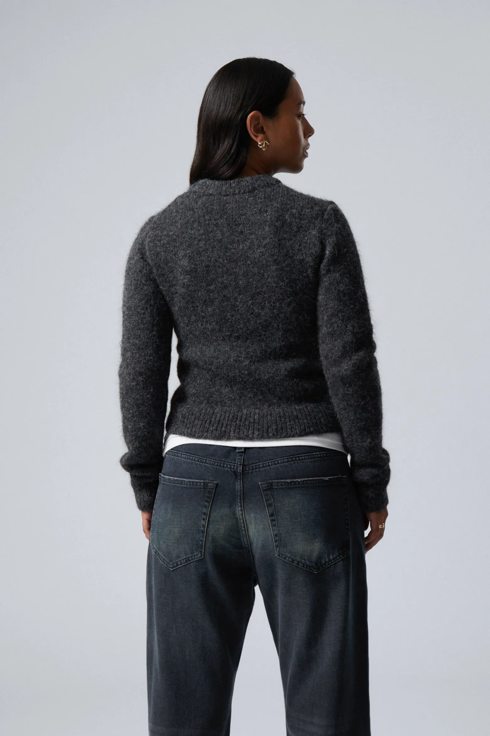 GESTRICKTER ZIP-CARDIGAN MIT SCHMALER PASSFORM|Weekday Flash Sale