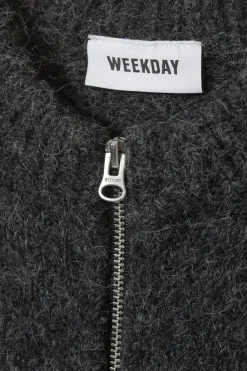 GESTRICKTER ZIP-CARDIGAN MIT SCHMALER PASSFORM|Weekday Flash Sale