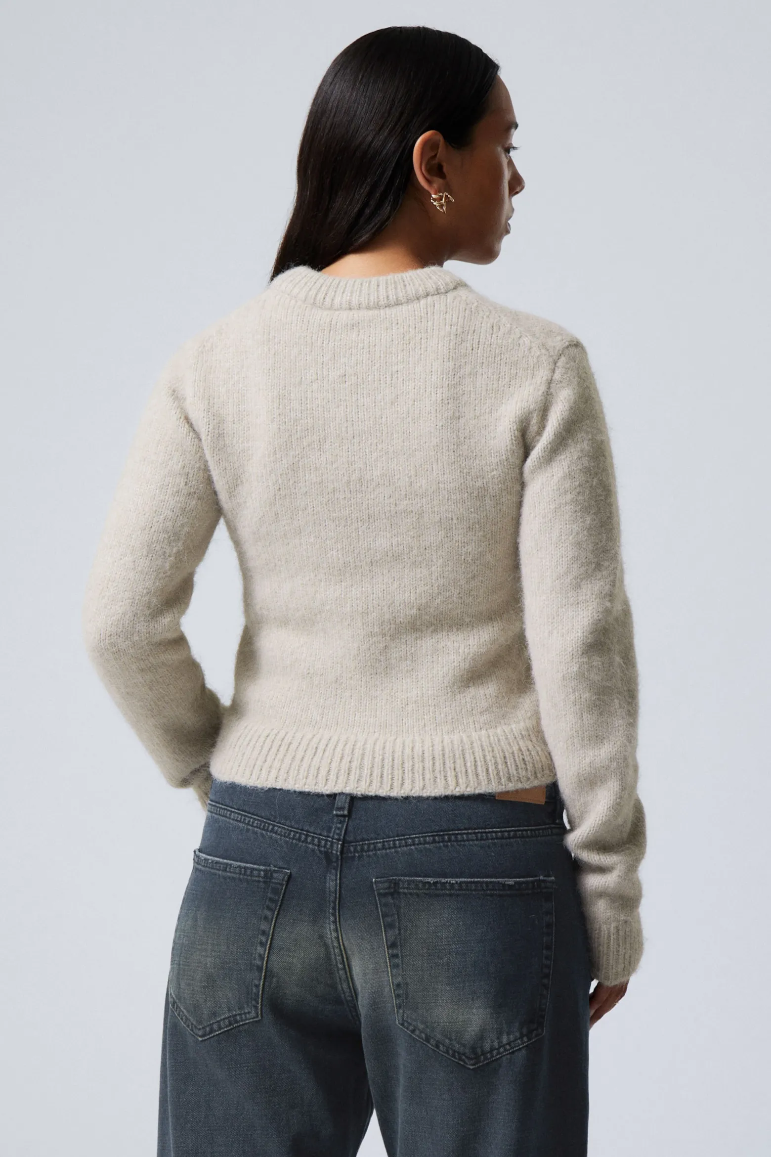 GESTRICKTER ZIP-CARDIGAN MIT SCHMALER PASSFORM|Weekday Online