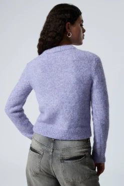 GESTRICKTER ZIP-CARDIGAN MIT SCHMALER PASSFORM|Weekday Clearance