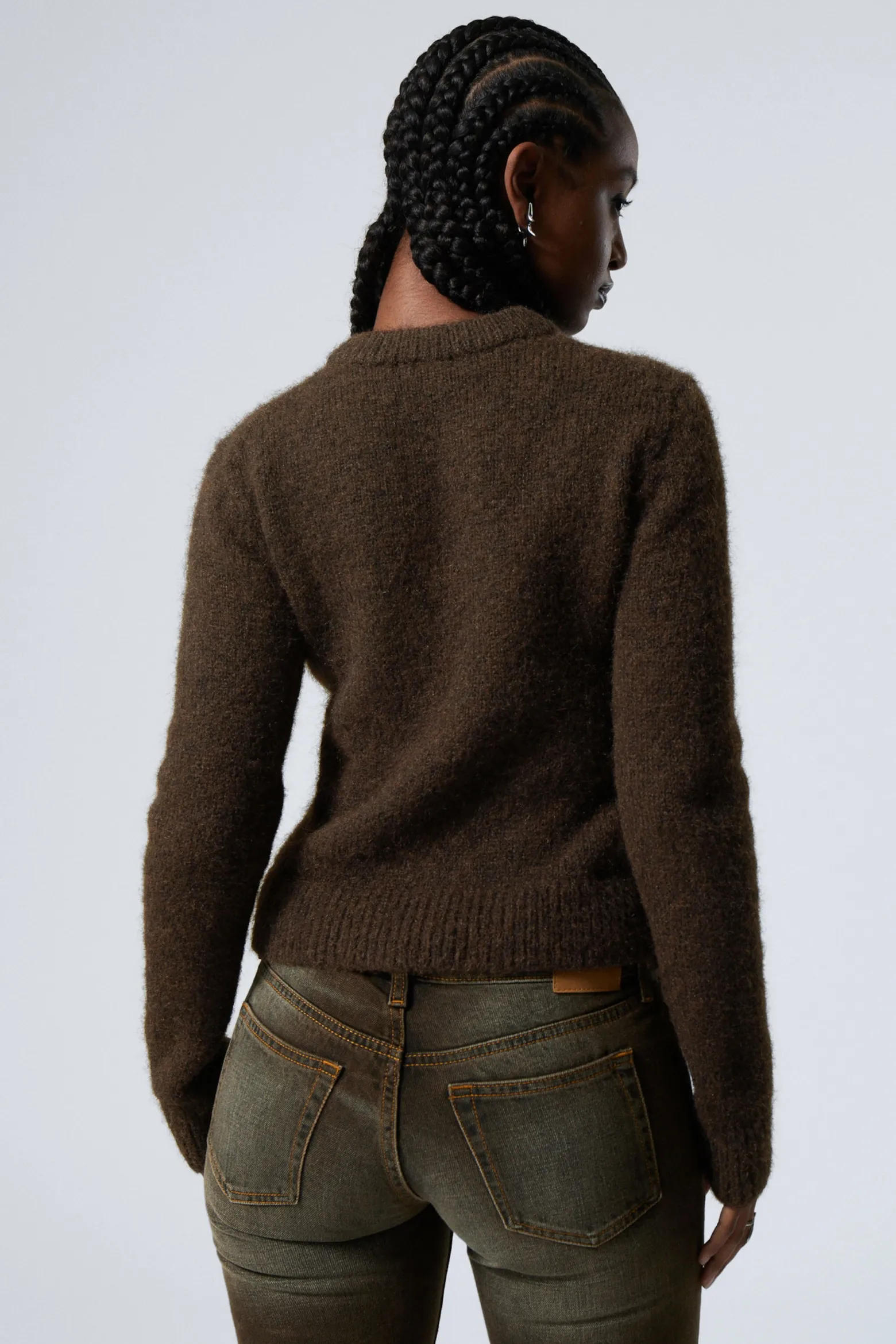 GESTRICKTER ZIP-CARDIGAN MIT SCHMALER PASSFORM|Weekday Outlet