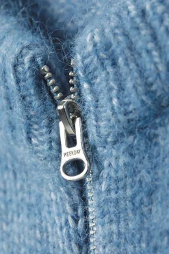 GESTRICKTER ZIP-CARDIGAN MIT SCHMALER PASSFORM|Weekday Best