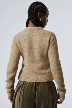 GESTRICKTER ZIP-CARDIGAN MIT SCHMALER PASSFORM|Weekday Online