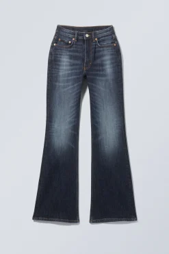 GLOW CURVE HIGH WAISTED REGULAR FLARED LEG JEANS|Weekday Discount
