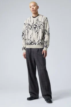 GRAFISCHER JACQUARD-STRICKPULLOVER|Weekday Best Sale