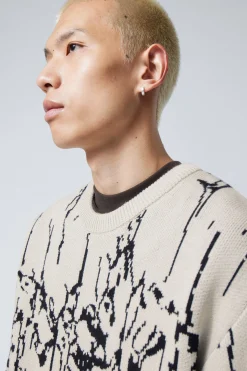 GRAFISCHER JACQUARD-STRICKPULLOVER|Weekday Best Sale