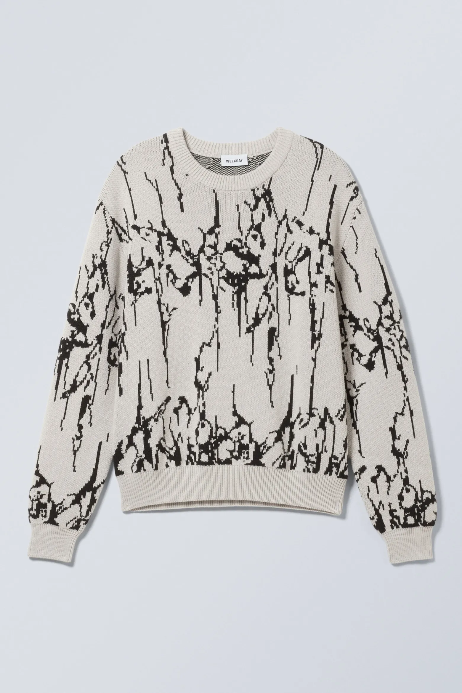 GRAFISCHER JACQUARD-STRICKPULLOVER|Weekday Best Sale