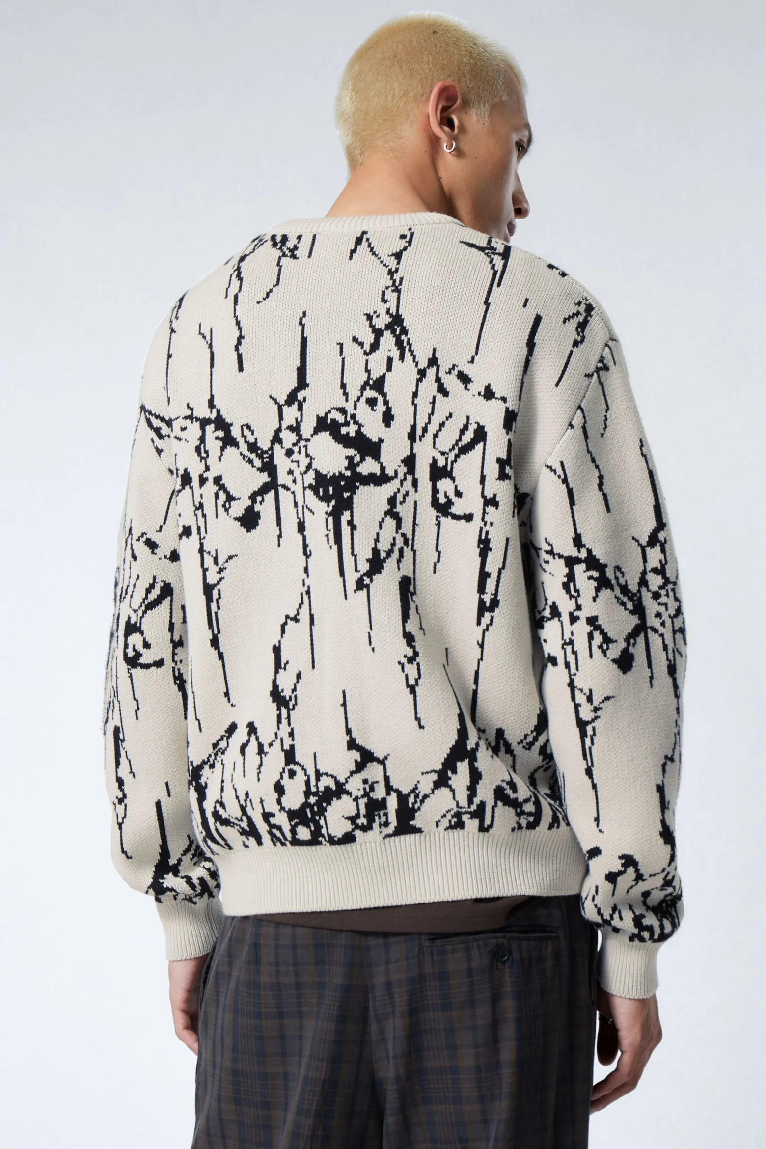 GRAFISCHER JACQUARD-STRICKPULLOVER|Weekday Best Sale