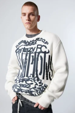 GRAFISCHER JACQUARD-STRICKPULLOVER|Weekday Fashion