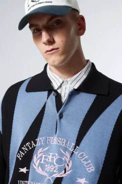 GRAPHIC POLO SWEATER|Weekday Discount