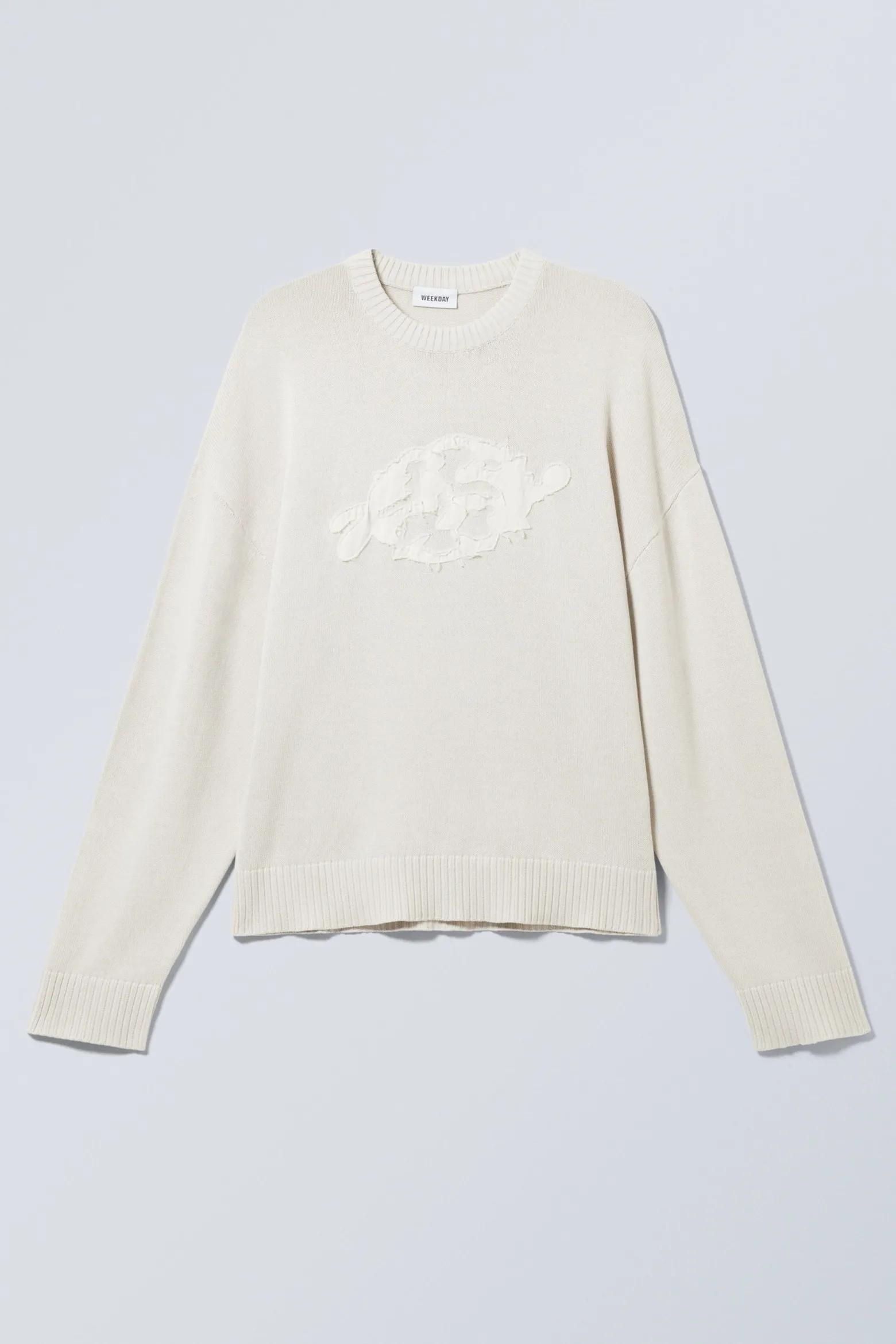 GRAPHIC SWEATER IN OVERSIZED-PASSFORM|Weekday Hot